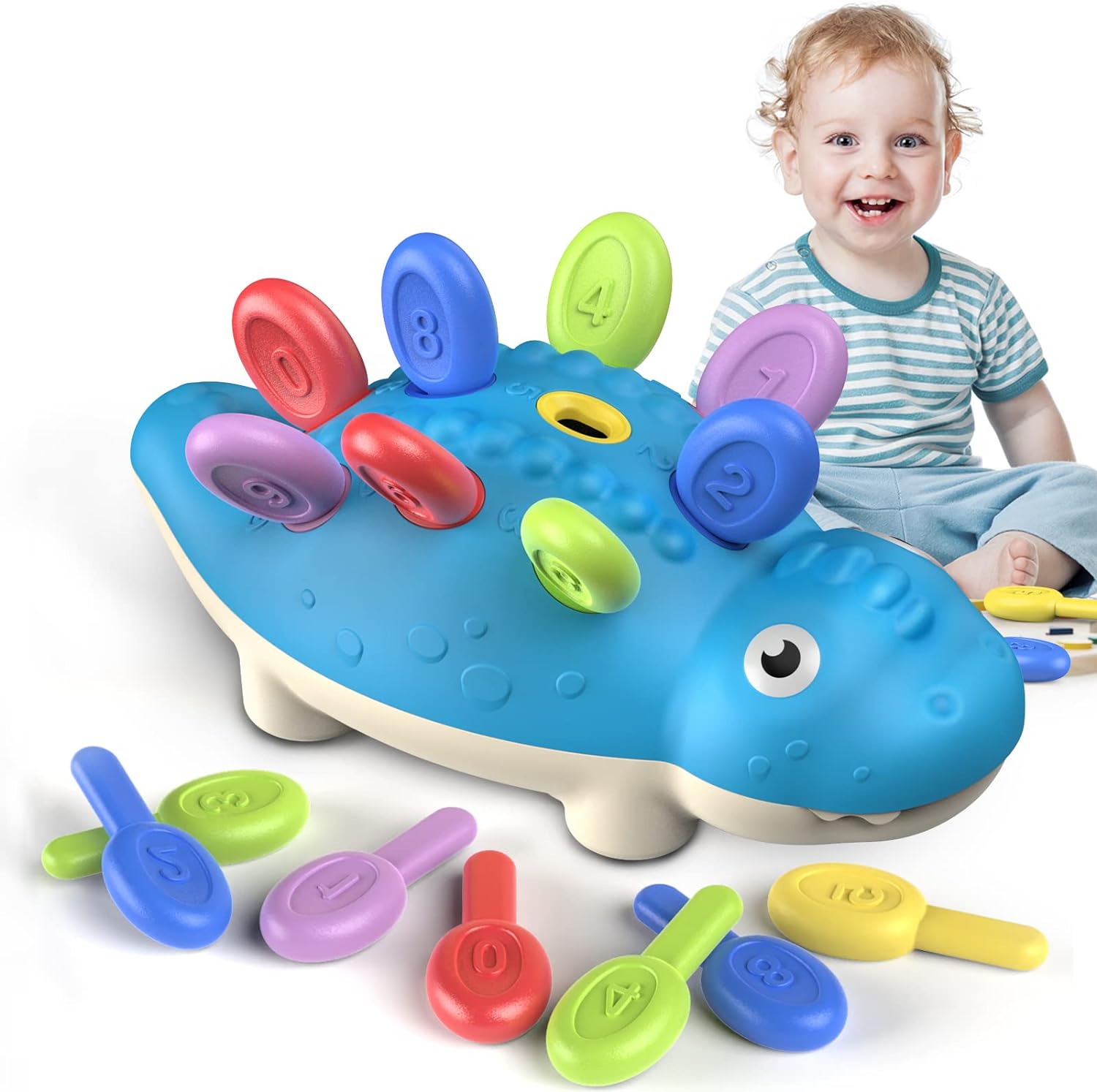 Baby Sensory Toys for Toddlers, Learning Activities Educational Toys for Infant, Sorting Fine Motor Skills Toys